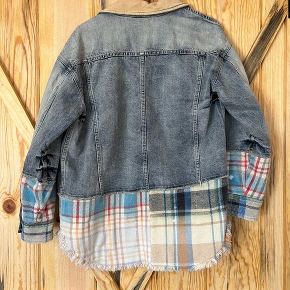 Free People Multicolor Jean Jacket - Picture 2 of 2